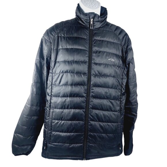 Golite Men's Black Long Sleeve Full-Zip Quilted 800 Down Puffer Jacket Size M - Picture 1 of 13